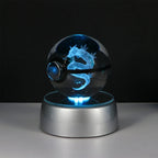 🪐 Pokémon 3D Crystal Ball LED Night Light – Pikachu, Gengar, Eevee & Mewtwo