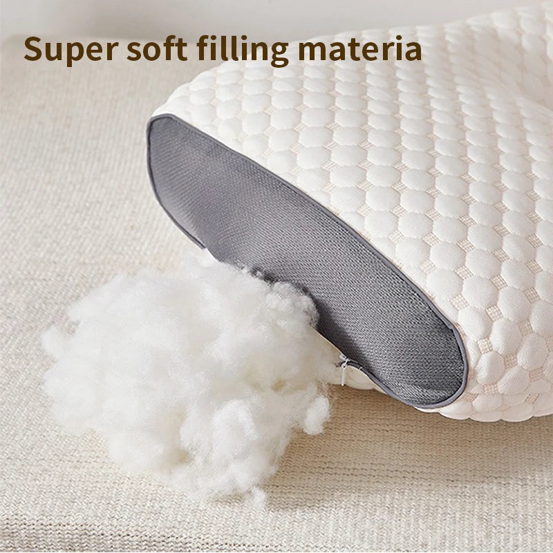 🛏️ MOYU Orthopedic Cervical Pillow with Massage Function – Cotton Cover, Adjustable Height