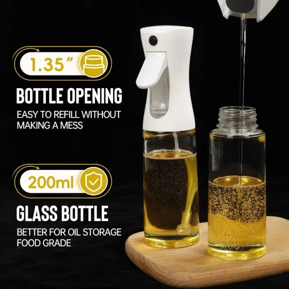 🛢️🍳🌿 Oil Spray for Cooking – Olive Oil Dispenser Bottle Sprayer Mist