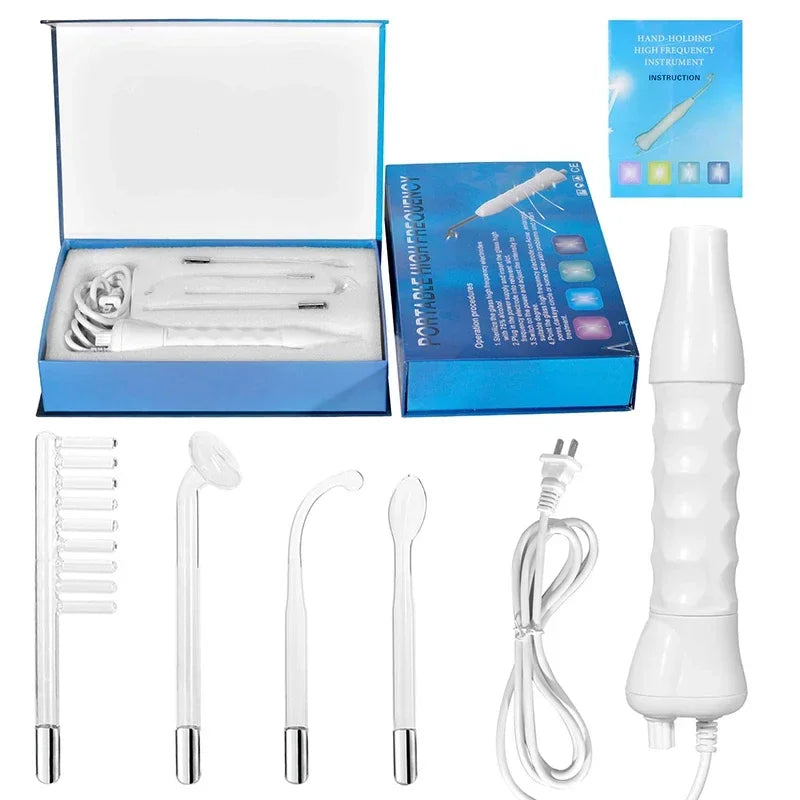 ⚡ Portable High Frequency Facial Machine – Handheld Electric Skin Beauty Tool