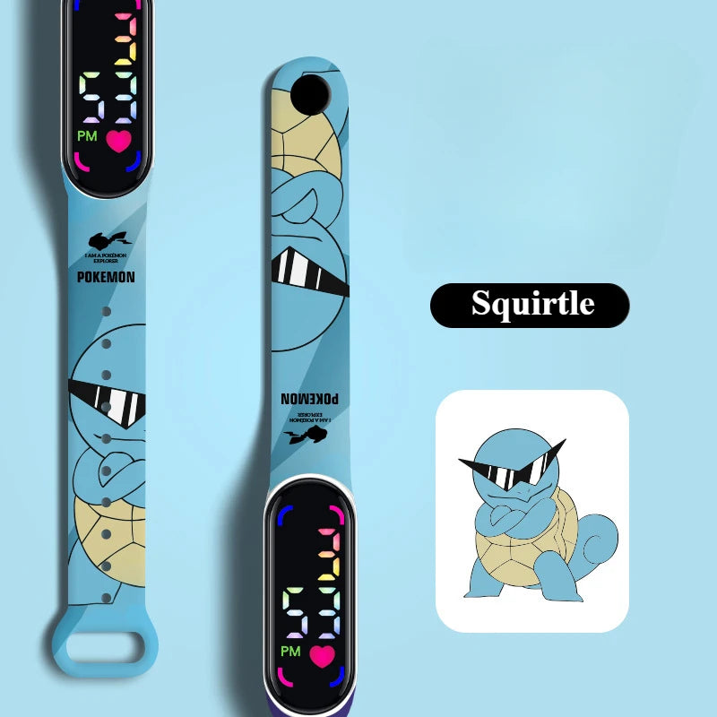 ⏰ Pokemon Strap LED Electronic Watch – Cute Pikachu & Gengar Design