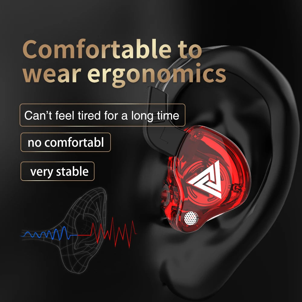 🎧 Original QKZ AK6 In-Ear Earphones – 6 Dynamic Driver Unit