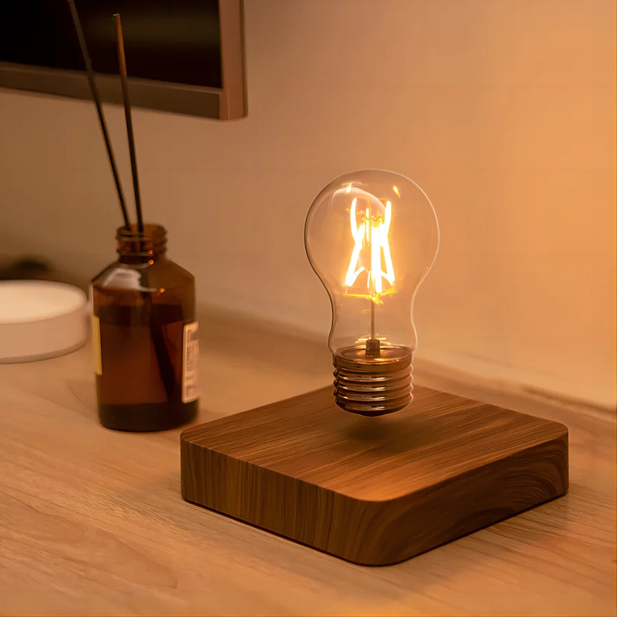 ✨ Magnetic Levitating LED Bulb Lamp | Floating Desk & Room Light