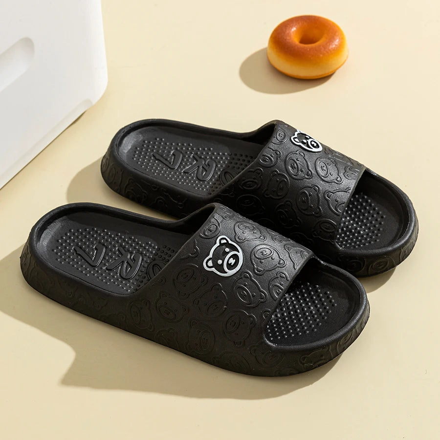 🩴 NoEnName_Null Men’s Indoor Platform Slippers
