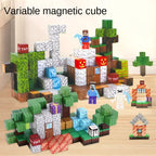 🧲 DIY Magnetic Blocks – Build Mine Magnet World Set for Boys & Girls