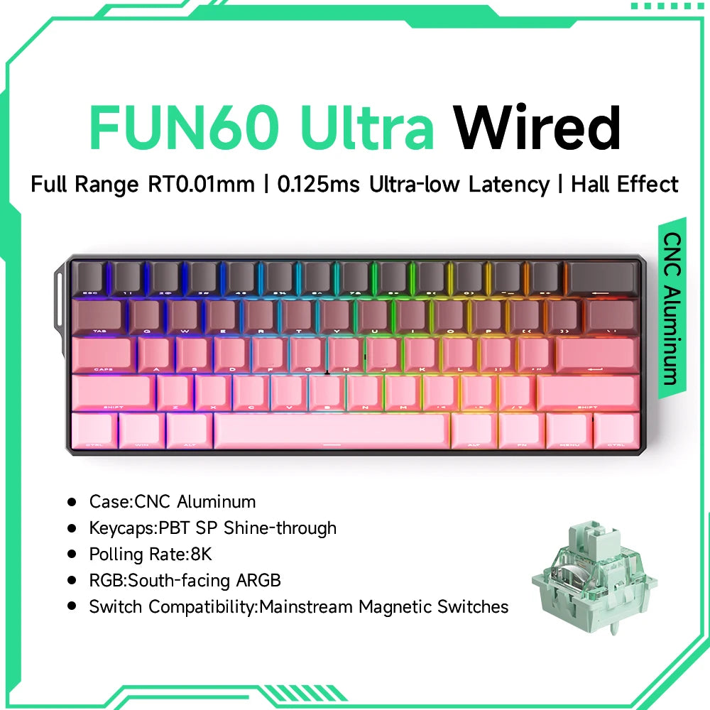 ⌨️ AKKO MonsGeek FUN60 Series Mechanical Keyboard – 61 Keys