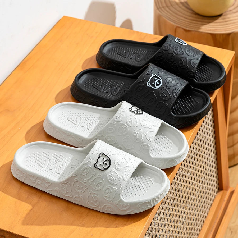 🩴 NoEnName_Null Men’s Indoor Platform Slippers