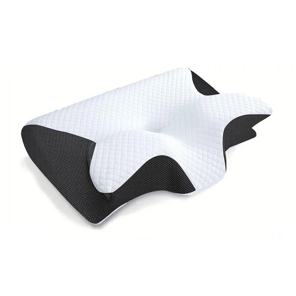 🛏️ Memory Foam Wedge Neck Pillow – Anti-Snore & Anti-Apnea Support