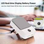 🌀 ❄️ 4-in-1 Portable Rechargeable Fan | Handheld, Neck, Waist & Desk
