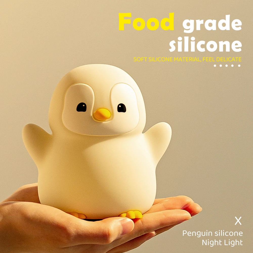 🐰 Kids Silicone Animal Night Light – USB Rechargeable LED Lamp