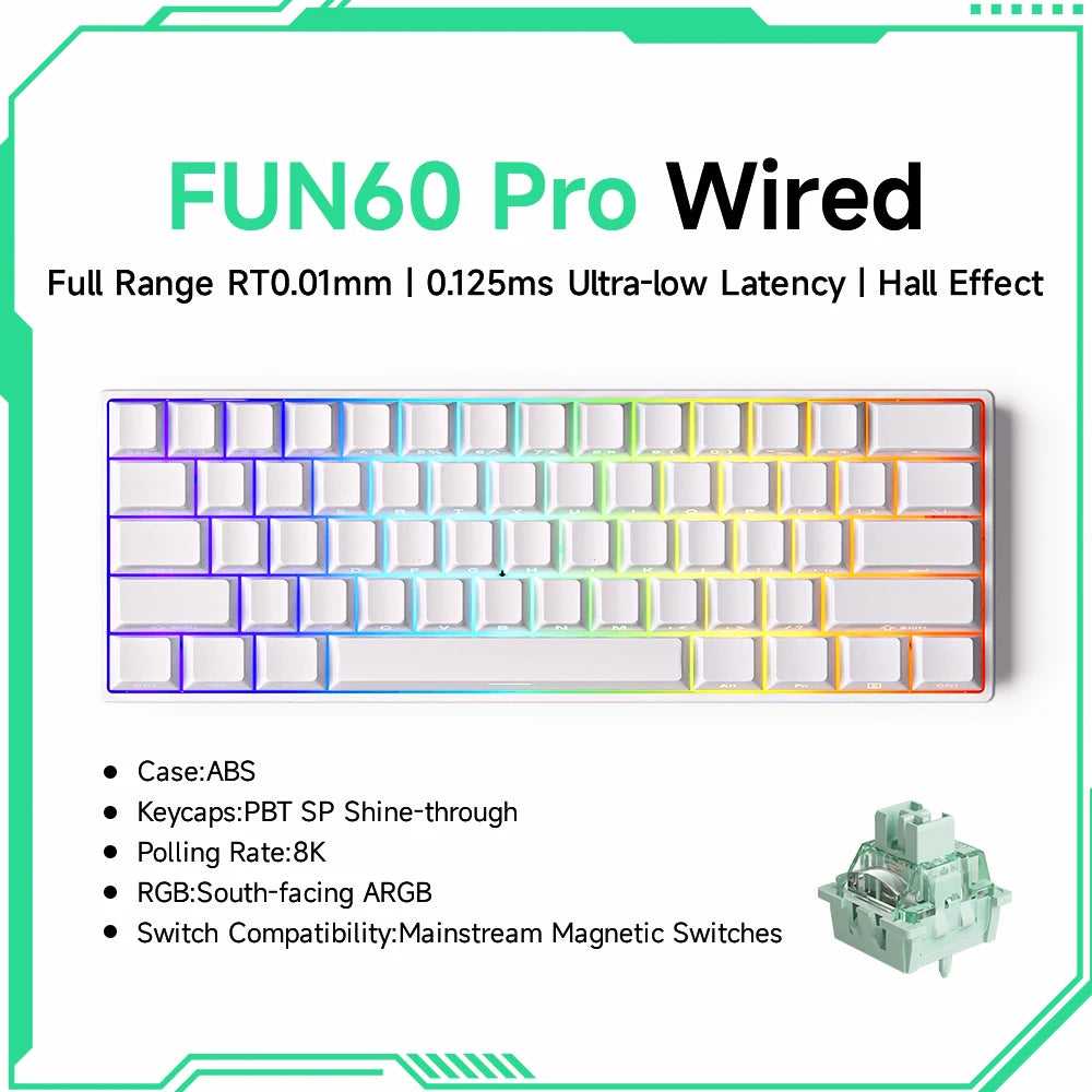 ⌨️ AKKO MonsGeek FUN60 Series Mechanical Keyboard – 61 Keys