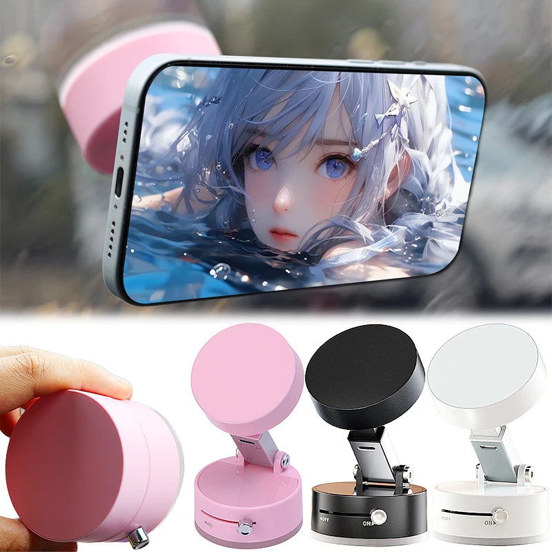 📱 Vacuum Adsorption Magnetic Phone Mount – Double-Sided Hands-Free Holder