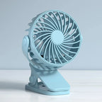 🌬️✨ USB Clip Fan 360° Rotatable with 3 Speeds & Night Light