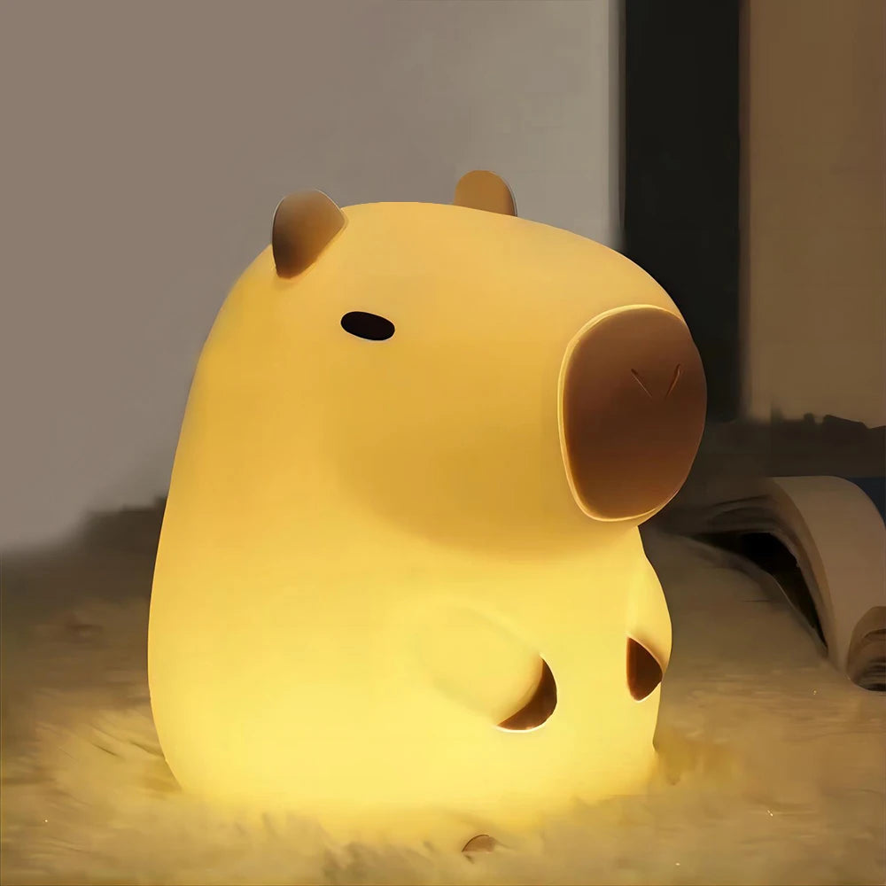 🐰 Kids Silicone Animal Night Light – USB Rechargeable LED Lamp