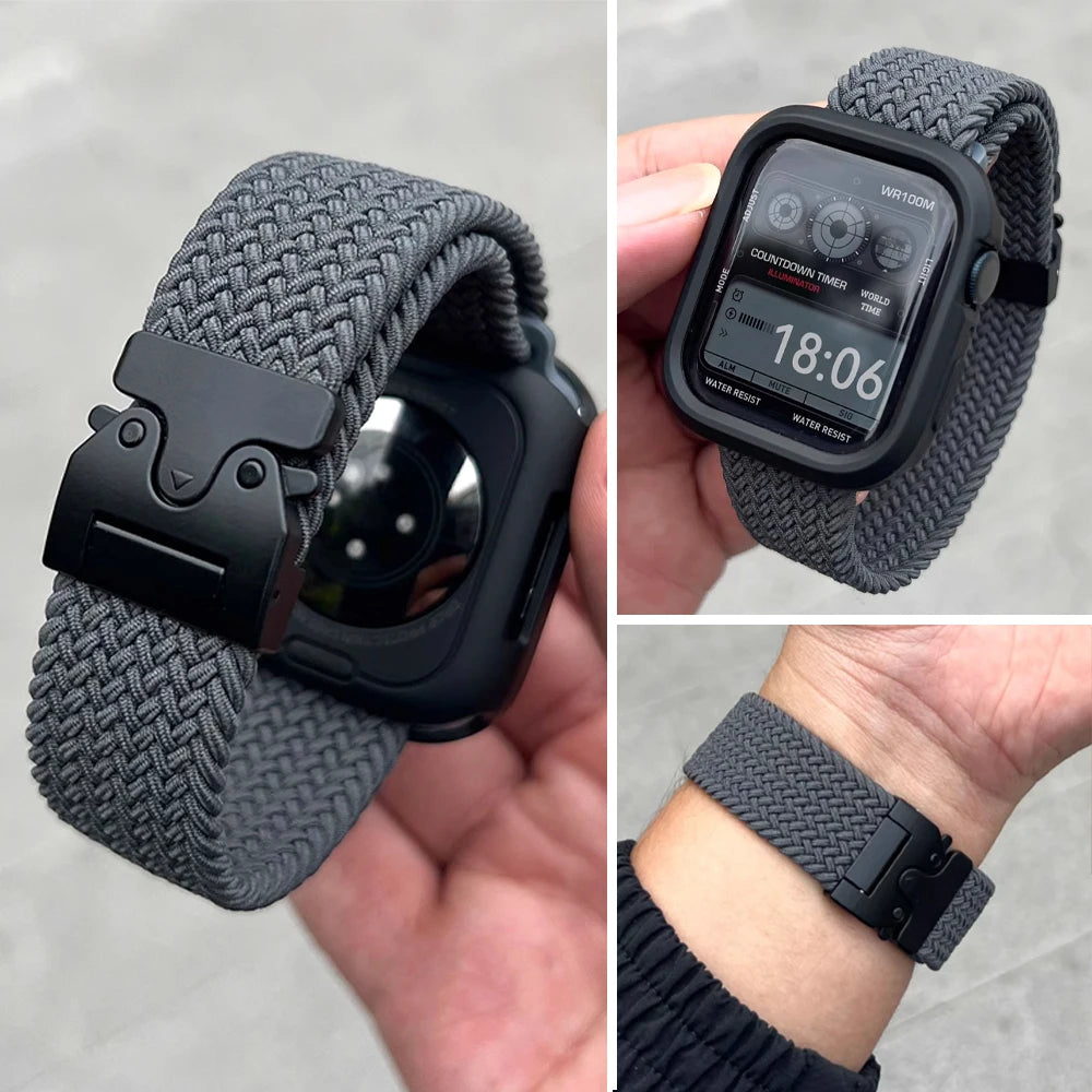 ⛓Braided Paracord Strap for Apple Watch | Durable, Adjustable & Stylish ⌚