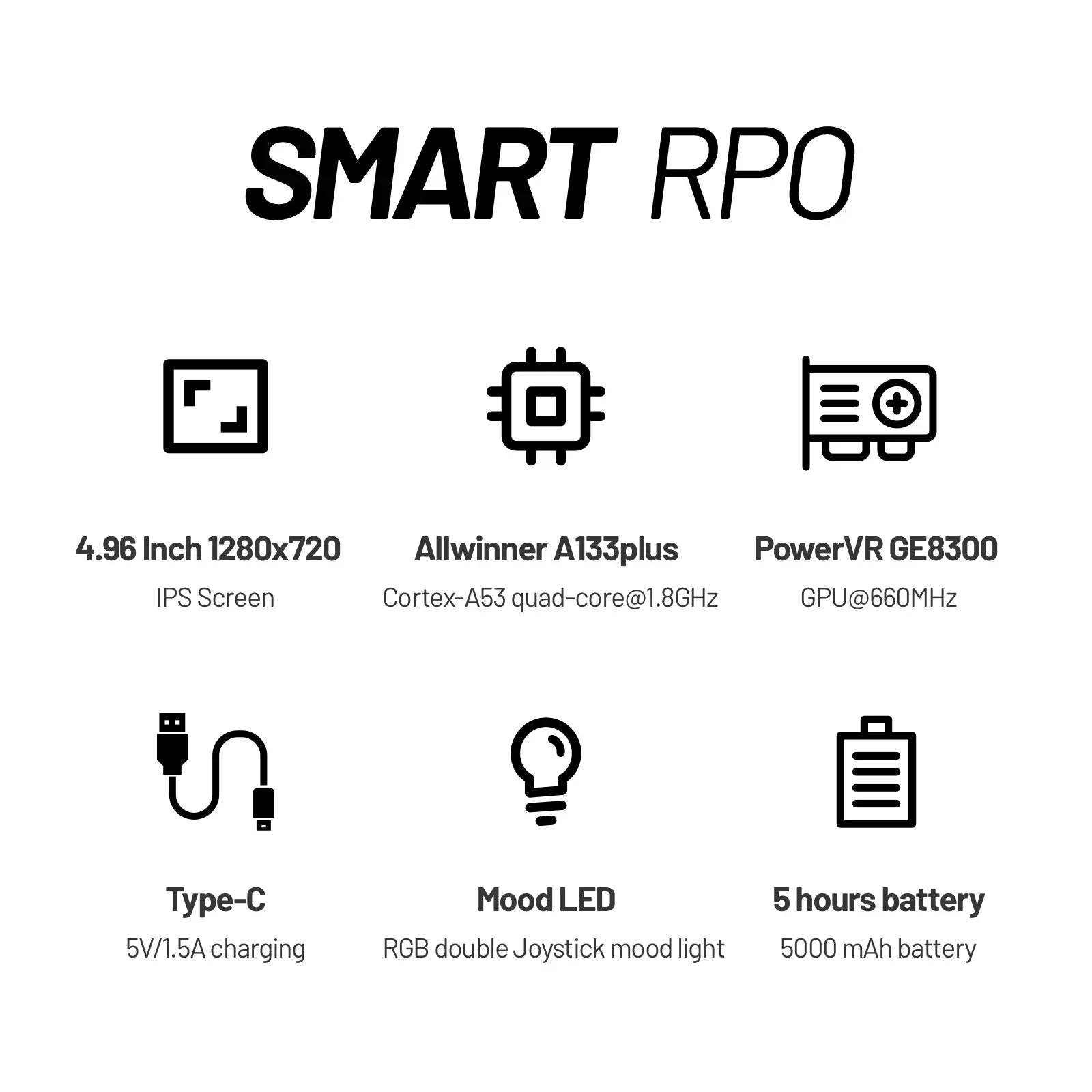 🎮 Consola Retro Portátil Trimui Smart Pro 🌈 | Pantalla IPS 4.96" + Joystick + RGB 💾