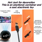 🌌 3D Crystal Ball with Video Projection – Artistic Desktop Decor & Collectible Gift