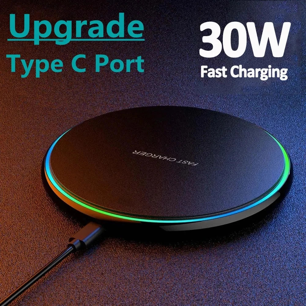 ⚡ VIKEFON 30W Fast Wireless Charging Pad Stand