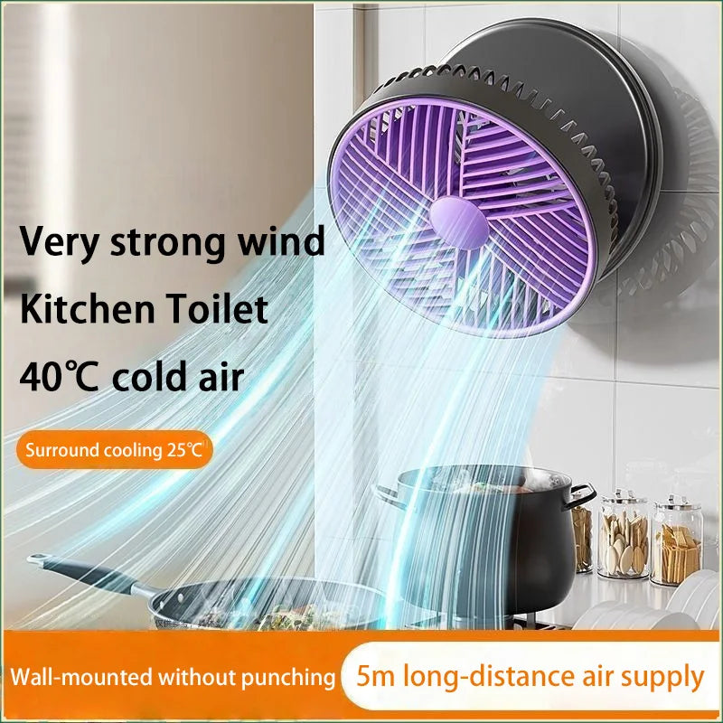 🌬️ Xiaomi 4-in-1 Multifunctional Portable Fan – Rechargeable Desktop & Wall-Mounted with Night Light