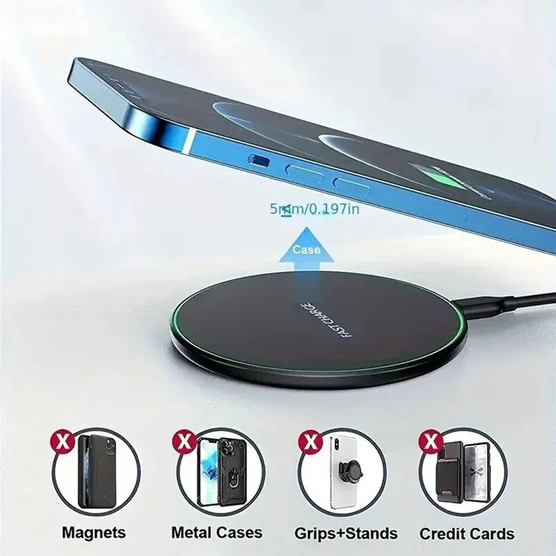⚡ VIKEFON 30W Fast Wireless Charging Pad Stand