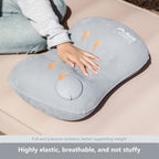 🛏️ BISINNA Inflatable Travel Pillow – Built-in Pump, Compact & Portable
