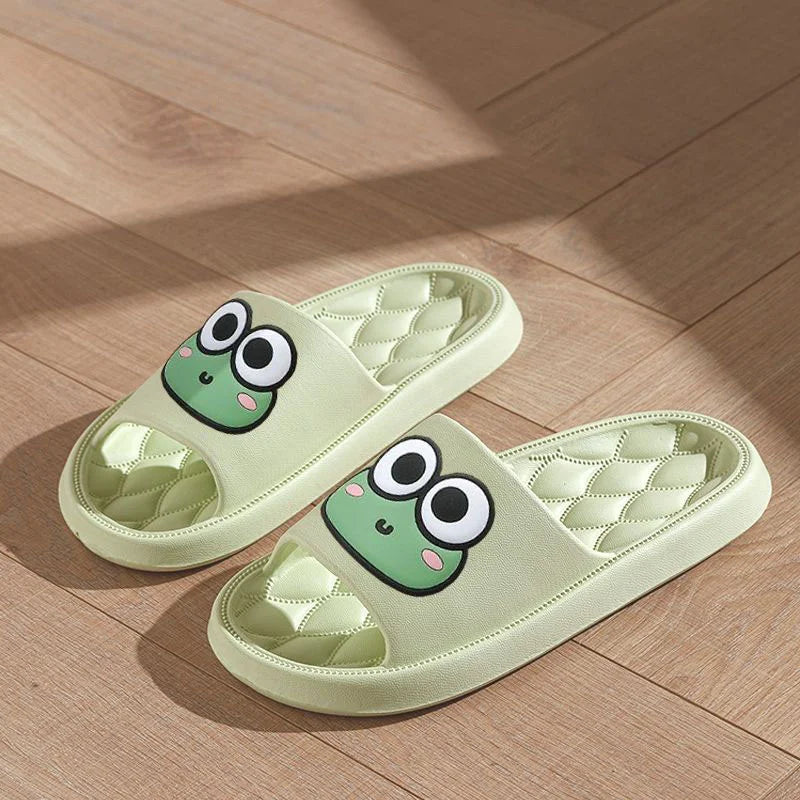 🐸 Summer Cartoon EVA Slides – Indoor/Outdoor Slippers