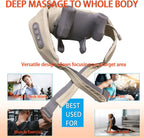 💆‍♀️ 20W Beige Neck & Shoulder Massager – Wireless Kneading Massage Shawl