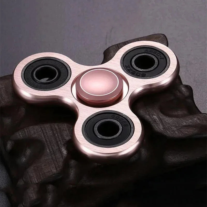 🌀 Aluminum Alloy Fidget Spinner – Stress Relief Toy for Adults & Kids