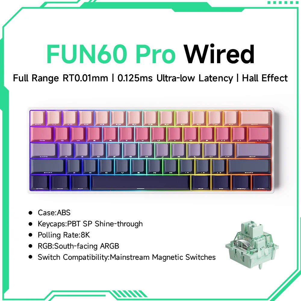 ⌨️ AKKO MonsGeek FUN60 Series Mechanical Keyboard – 61 Keys