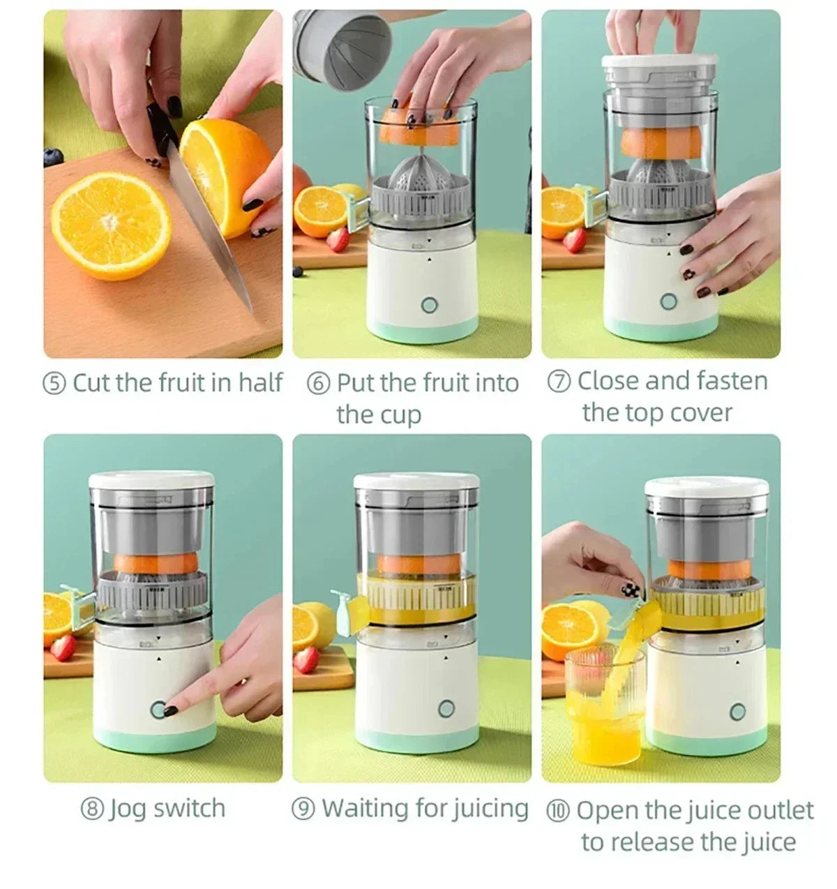 Kitchen juicer Orange and lemon fruit blender