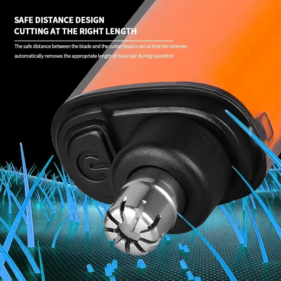 ✂️ 2 in 1 Electric Ear & Nose Hair Trimmer – Portable Professional Grooming Tool