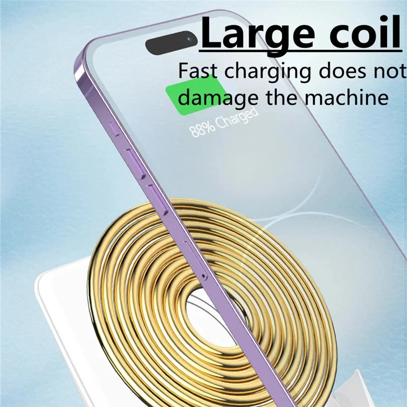 🔋 15W Wireless Charging Stand – Fast Charger & Desktop Phone Holder for iPhone, Samsung, Xiaomi, LG & More