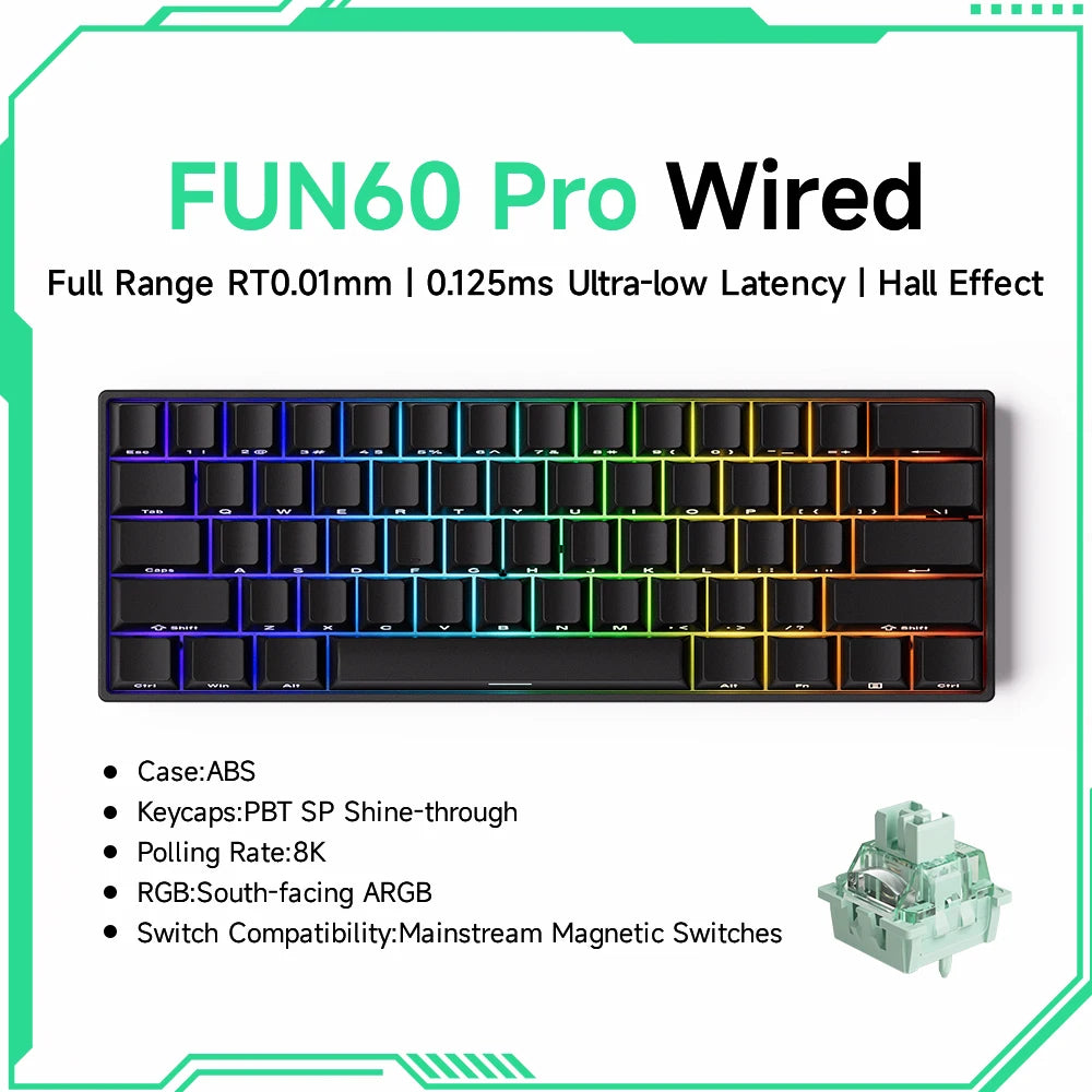 ⌨️ AKKO MonsGeek FUN60 Series Mechanical Keyboard – 61 Keys