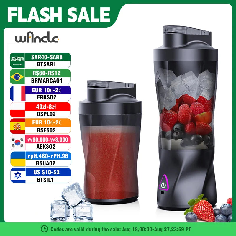 🥤 KIRAINAFLY Portable Blender – 700ml Personal Smoothie & Shake Maker
