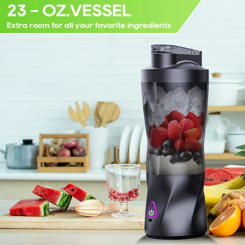 🥤 KIRAINAFLY Portable Blender – 700ml Personal Smoothie & Shake Maker