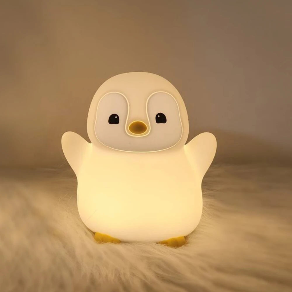🐰 Kids Silicone Animal Night Light – USB Rechargeable LED Lamp