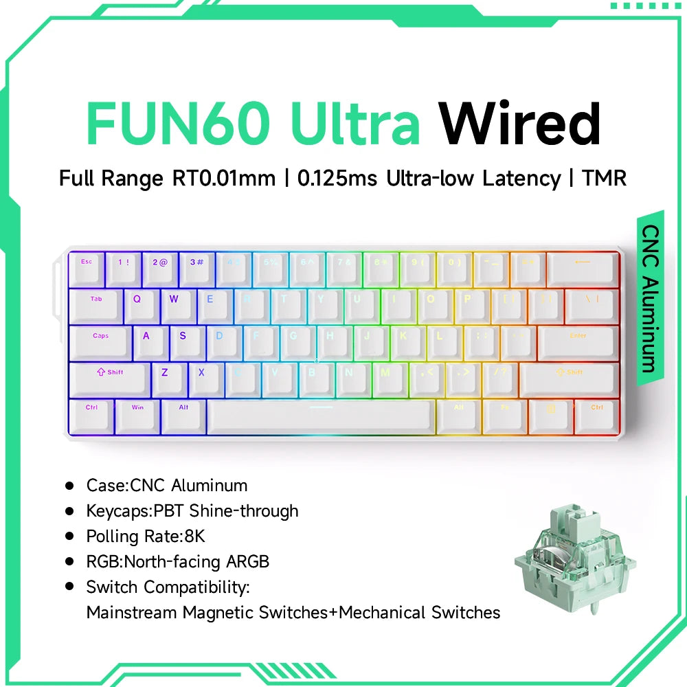 ⌨️ AKKO MonsGeek FUN60 Series Mechanical Keyboard – 61 Keys