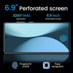 Global Vision S25 Ultra Smartphone 5G Android 12 8GB RAM 512GB ROM 6.8 Inch Phone 1920x1080HD 24+48MP 4 5G Network Mobile Phones