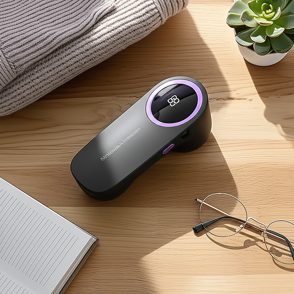 🔌 DINRGO LED Digital Fabric Lint Remover – Rechargeable Clothes Defuzzer