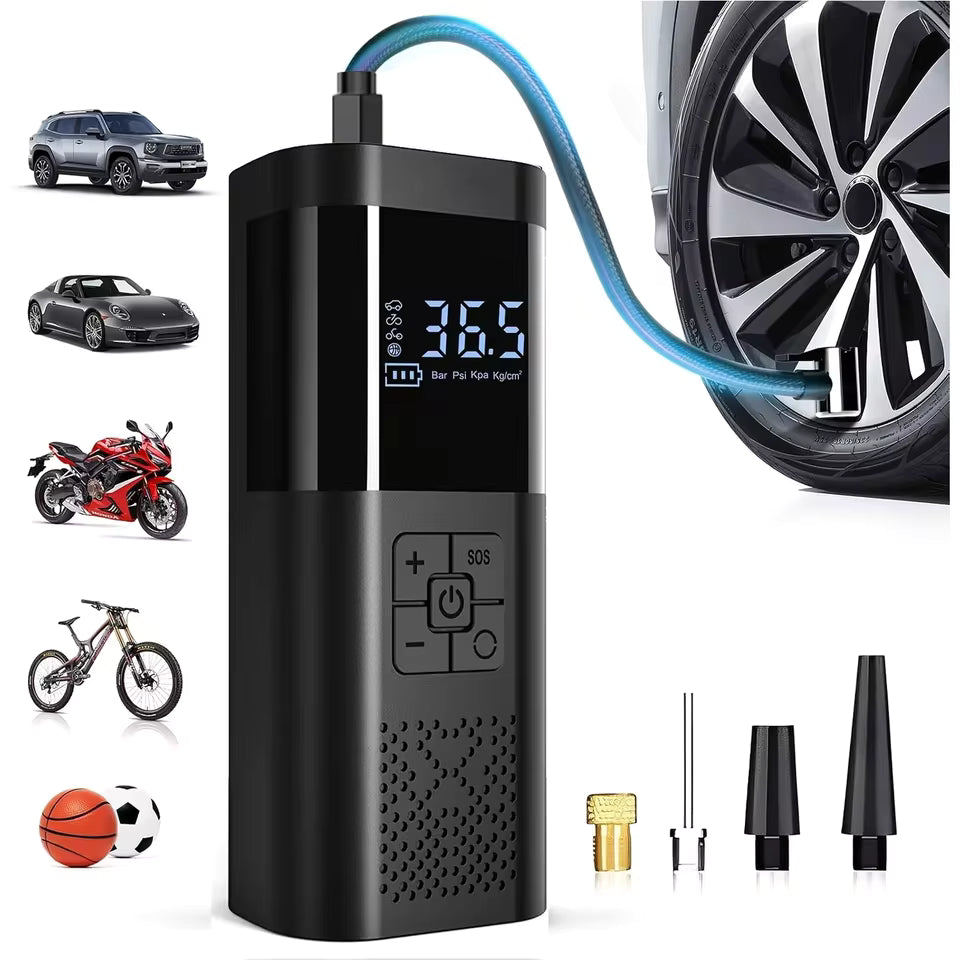 🔧 Portable 5-in-1 Air Compressor