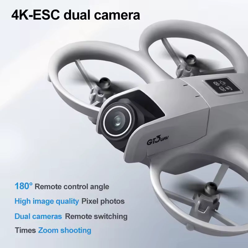 🚀 GT3 Mini Foldable Drone with Dual 8K Camera & GPS