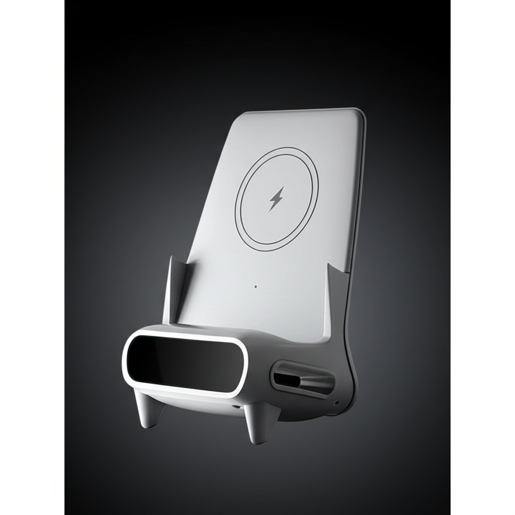🔋 15W Wireless Charging Stand – Fast Charger & Desktop Phone Holder for iPhone, Samsung, Xiaomi, LG & More