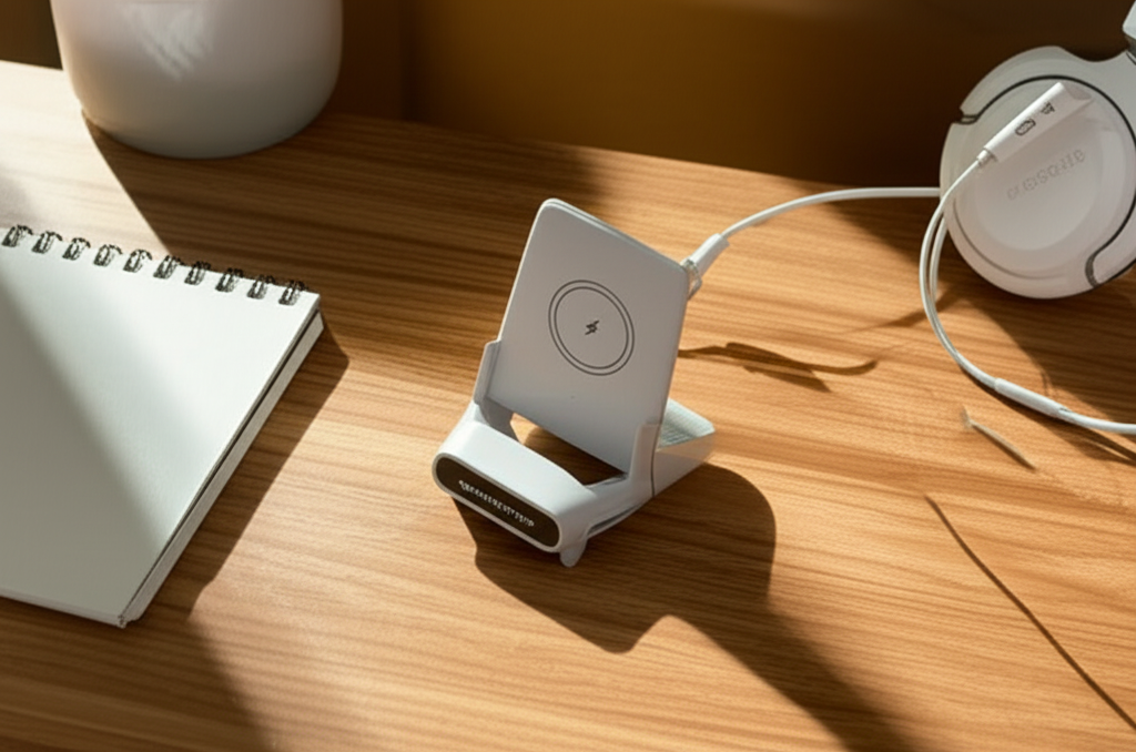🔋 15W Wireless Charging Stand – Fast Charger & Desktop Phone Holder for iPhone, Samsung, Xiaomi, LG & More