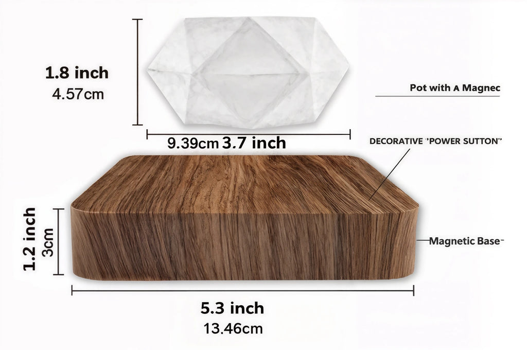 🌱Levitating Magnetic Plant Pot – Floating Mini Bonsai Display